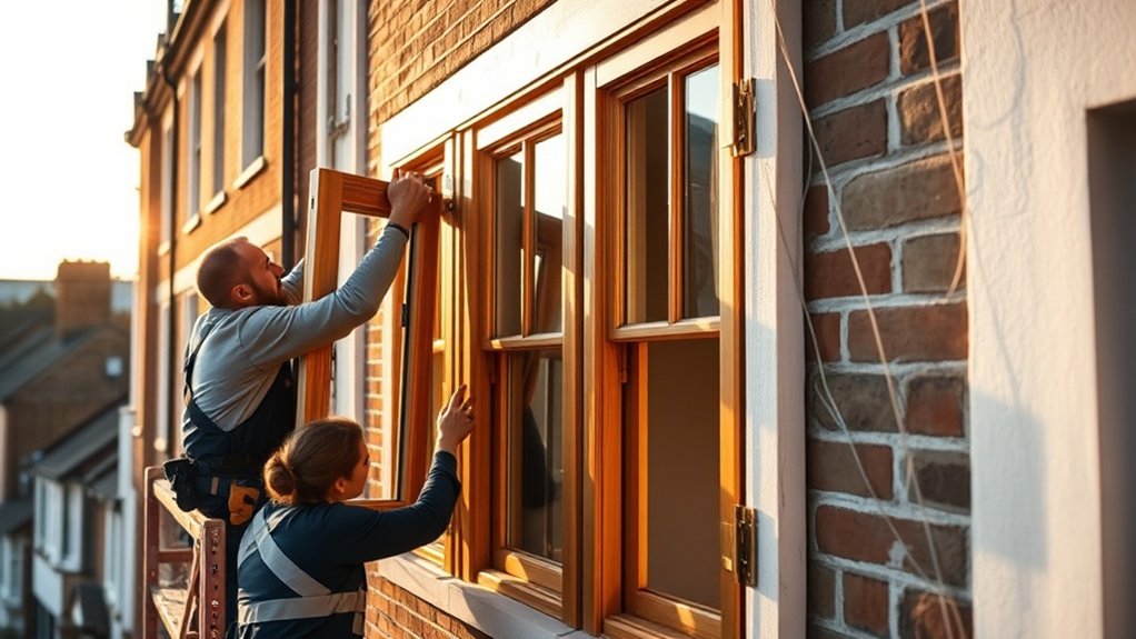 Wooden Window Installation West Drayton
