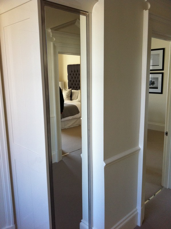 Full-length wardrobe mirror fitted in West Drayton home