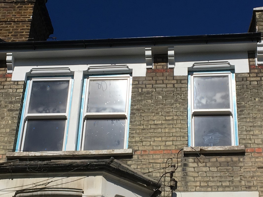 New uPVC sash windows fitted on Victorian terrace in West Drayton