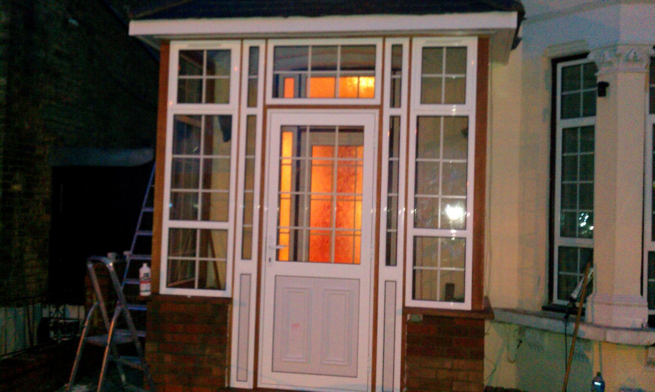 uPVC porch with Georgian bar glazing installed in West Drayton